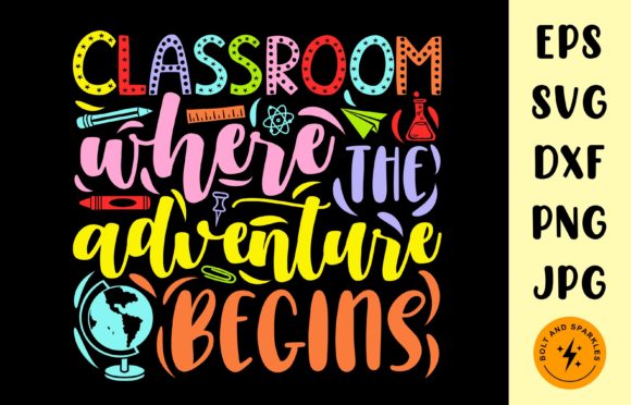Classroom SVG for Crafts & Graphics