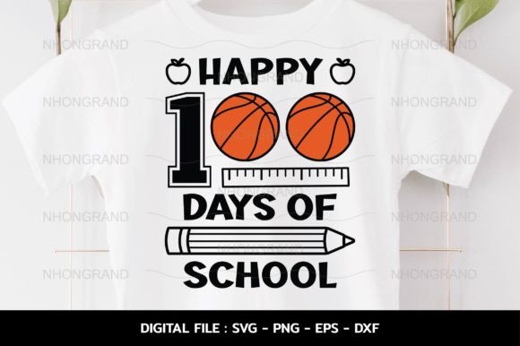 Happy 100 Days SVG: Graphics for Crafts