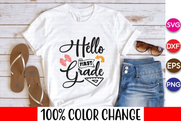 Hello First Grade SVG: Graphics for Crafts