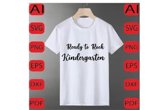 Ready to Rock Kindergarten Svg: Graphics for Crafts