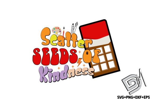 Retro Scatter Seeds of Kindness Graphics for Crafts