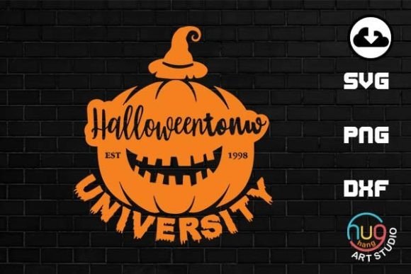 Spooky Pumpkin, Halloweentown University Graphics for Crafts