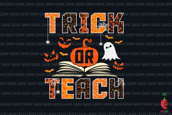 Trick or Teach Halloween Graphics for Crafts